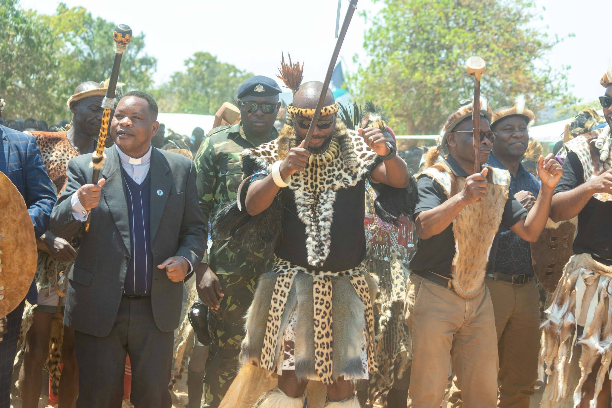 A procession celebrating the coronation of Inkosi Mzikubola III